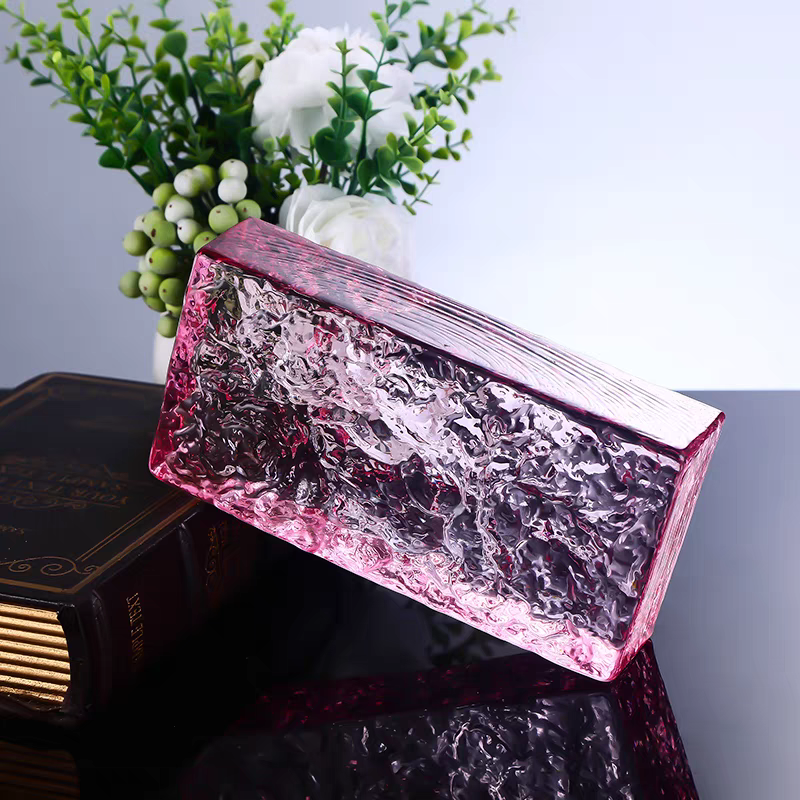 บล็อกแก้ว TIMELESS TILES รุ่น ICE 20X10X5 ซม. สีชมพูใส TRANSPARENT PINK_3